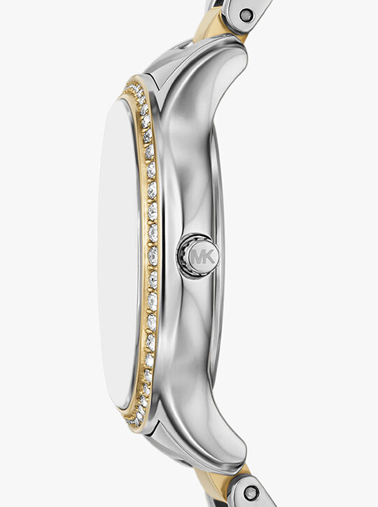 michael kors sage pav  two tone watch