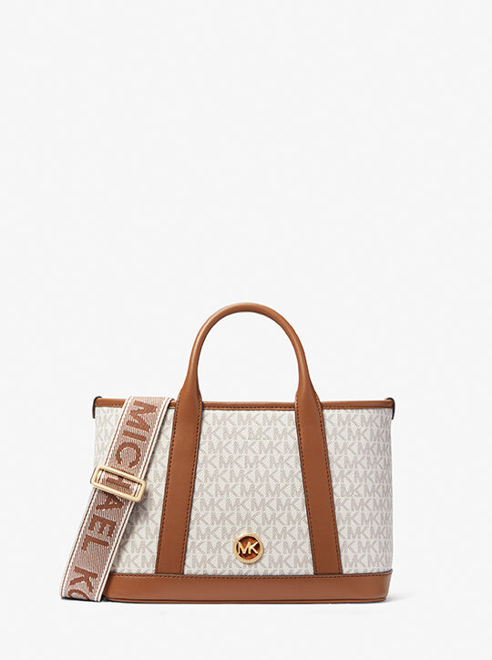 michael kors luisa small signature logo satchel