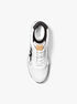 Maddy Two-Tone Logo Trainer michael kors maddy two tone logo trainer