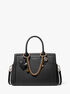 michael kors laila medium tk leather satchel