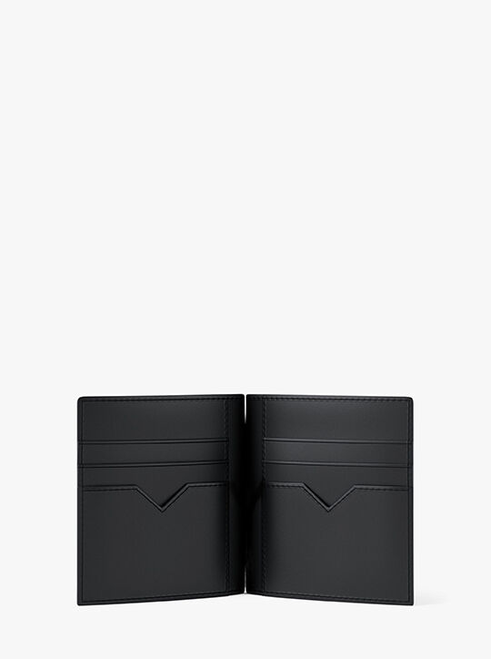 michael kors edison scratch resistant leather card case with money clip