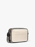 Maeve Large Canvas and Smooth Crossbody Bag michael kors maeve large canvas and smooth crossbody bag
