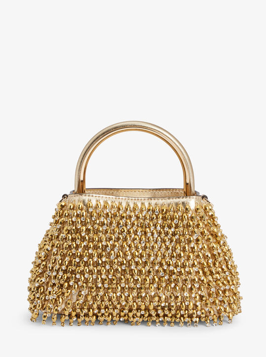 Limited-Edition Rosie Extra-Small Embellished Metallic Bucket Bag michael kors limited edition rosie extra small embellished metallic bucket bag