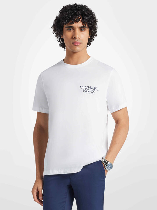 michael kors logo cotton t shirt