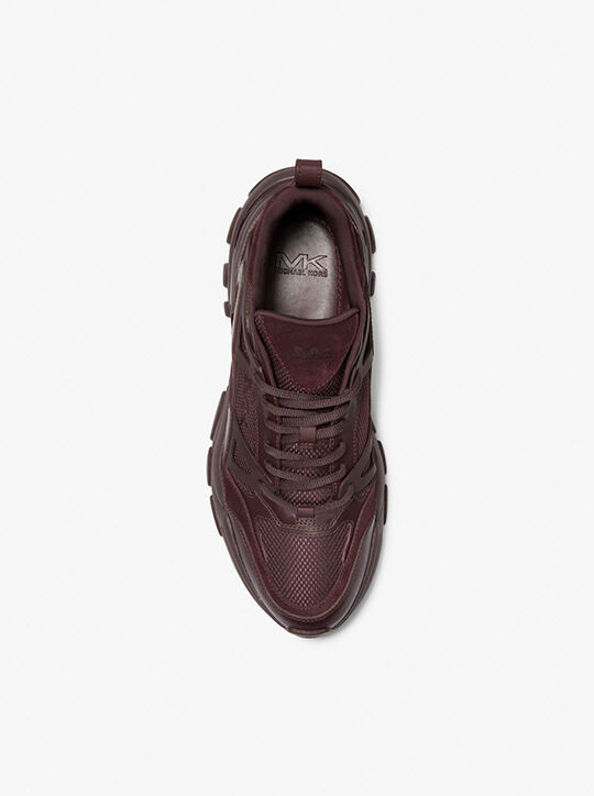 Nick Leather and Mesh Trainer michael kors nick leather and mesh trainer