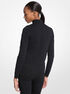michael kors logo jacquard mock neck top
