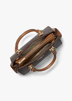 michael kors marilyn medium logo satchel