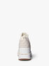 michael kors emmy mesh zip up wedge trainer