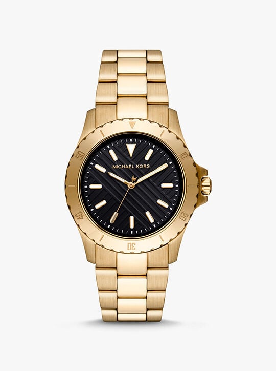 Slim Everest Gold-Tone Watch michael kors slim everest gold tone watch