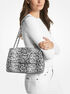 Parker Extra-Large Snake Embossed Leather Shoulder Bag michael kors parker extra large snake embossed leather shoulder bag