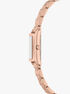 Michael Kors Essex Three-Hand Rose Gold-Tone Stainless Steel Watch michael kors essex three hand rose gold tone stainless steel watch