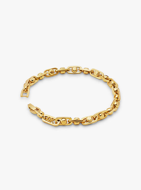 Astor Precious Metal-Plated Brass Link Bracelet michael kors astor precious metal plated brass link bracelet