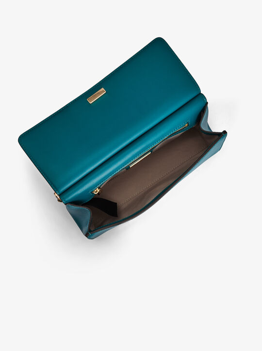 Carmine Medium Pebbled Leather Pochette michael kors carmine medium pebbled leather pochette