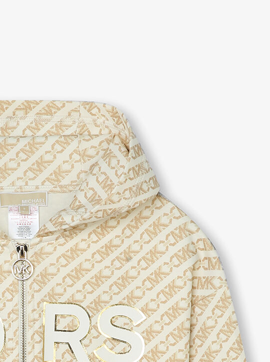 Empire Signature Logo Zip-Up Hoodie michael kors empire signature logo zip up hoodie