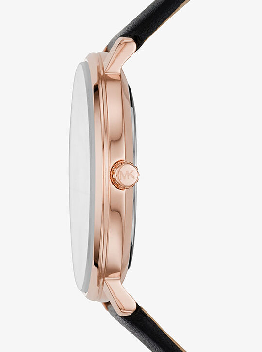 Pyper Rose Gold-Tone and Leather Watch michael kors pyper rose gold tone and leather watch