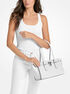 michael kors hamilton moderne small woven leather satchel