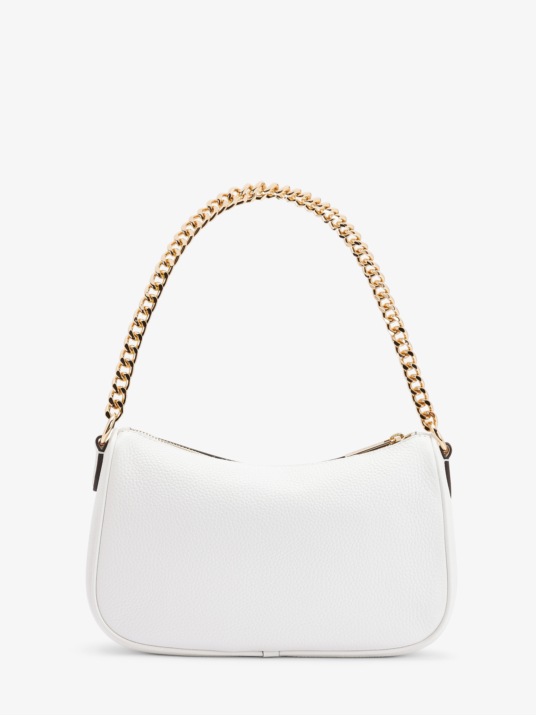 Carmela Medium Pebbled Leather Convertible Crossbody Bag, OPTIC