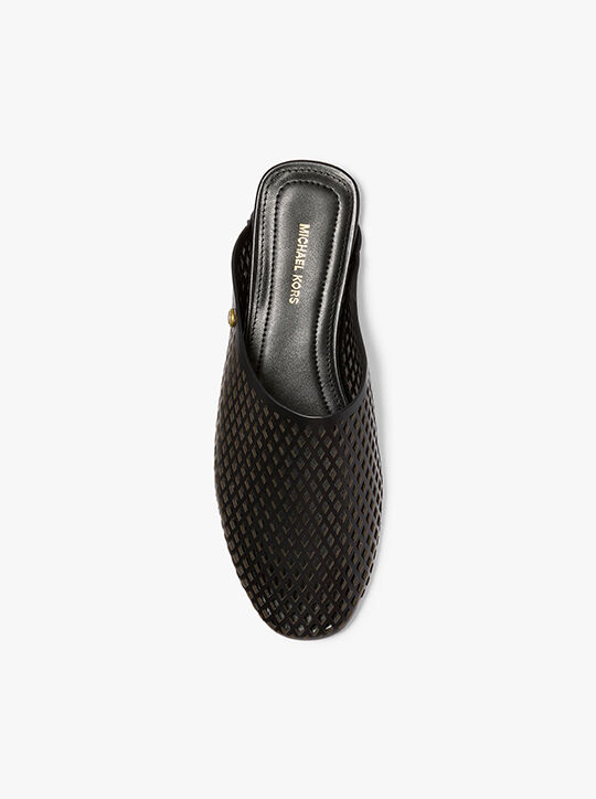 michael kors cady perforated leather mule