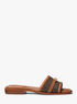 michael kors mandy signature logo slide sandal