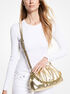 Nola Small Metallic Faux Leather Crossbody Bag michael kors nola small metallic faux leather crossbody bag