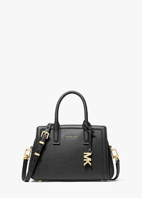 michael kors laila small pebbled leather satchel