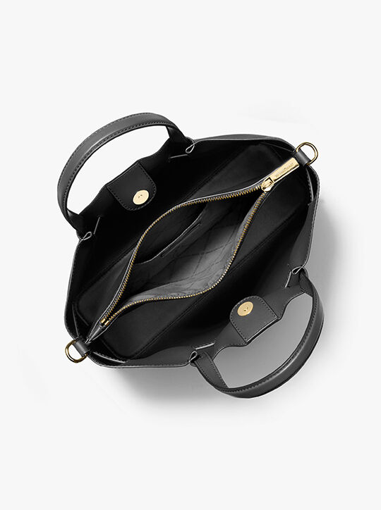 michael kors حقيبة كارسون الجلدية متوسطة الحجم