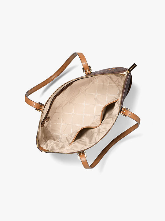 Jet Set Logo Top-Zip Tote Bag michael kors jet set logo top zip tote bag