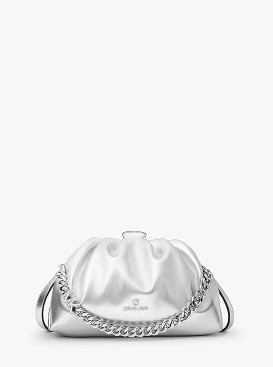 حقيبة كروس نولا جلد صناعي صغيرة ميتاليك michael kors حقيبة كروس نولا جلد صناعي صغيرة ميتاليك