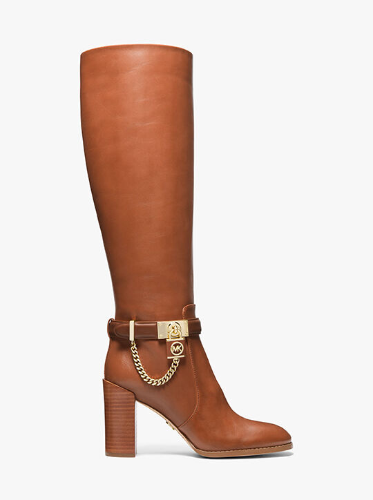 michael kors hamilton embellished leather boot