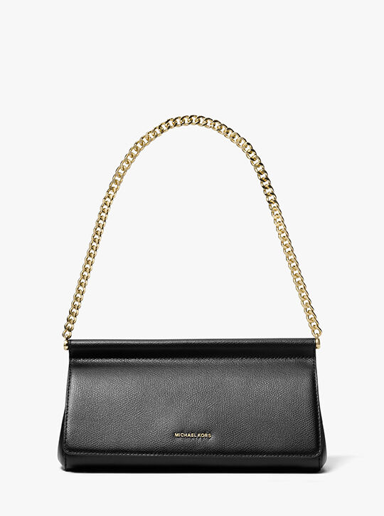 Carmine Medium Pebbled Leather Pochette michael kors carmine medium pebbled leather pochette