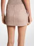 michael kors double faced wool melton mini skirt