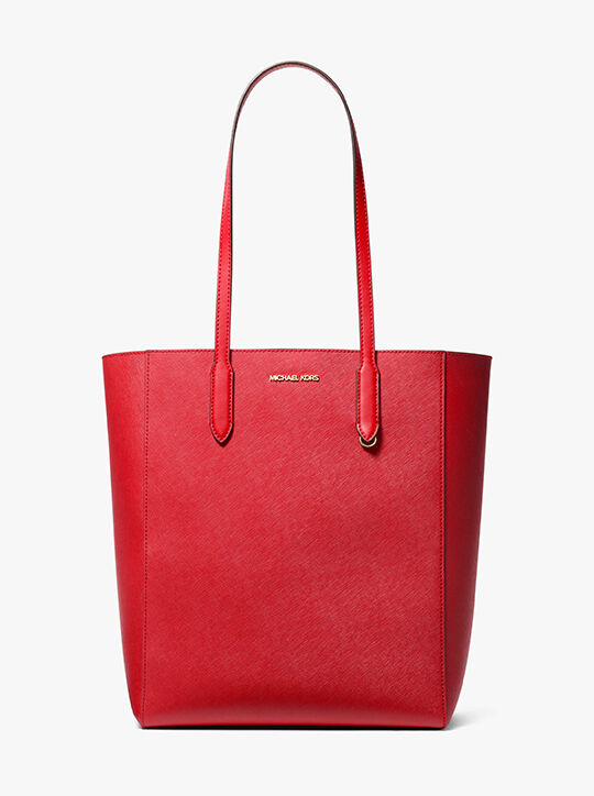 Vincent Large Saffiano Leather Tote Bag With Card Case michael kors vincent large saffiano leather tote bag with card case