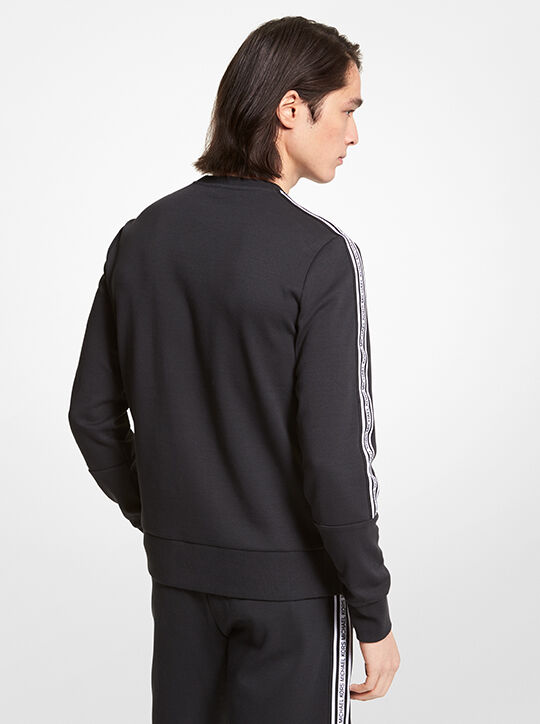 Logo Tape Cotton Blend Sweatshirt michael kors logo tape cotton blend sweatshirt