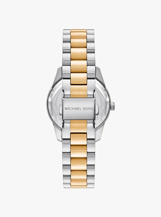 Lexington Pavé Two-Tone Watch michael kors lexington pav two tone watch