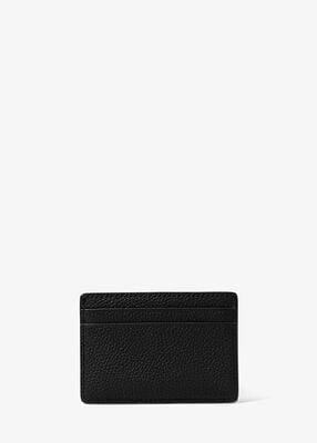 michael kors pebbled leather card case