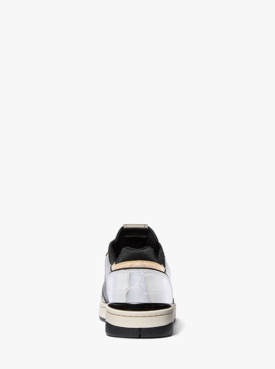 Rebel Color-Block Leather Sneaker michael kors rebel color block leather sneaker