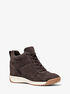 michael kors nikko s2 suede wedge trainer
