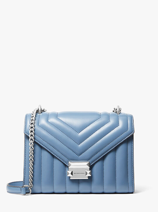 michael kors حقيبة كتف ويتني مبطنة متوسطة الحجم