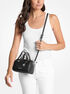 michael kors grayson small pebbled leather duffel crossbody bag