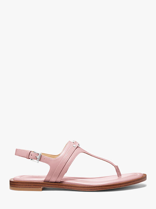 Mandy Leather T-Strap Sandal michael kors mandy leather t strap sandal