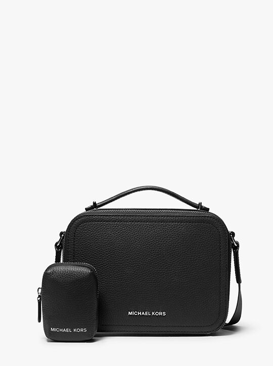 Hudson Pebbled Leather Crossbody Bag michael kors hudson pebbled leather crossbody bag