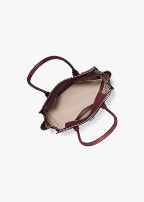 michael kors hamilton moderne small leather satchel