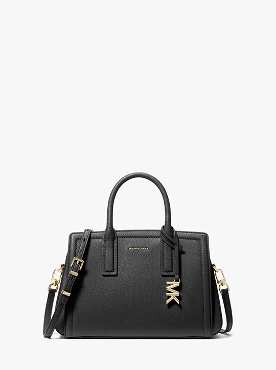 michael kors laila small pebbled leather satchel