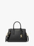 michael kors laila small pebbled leather satchel