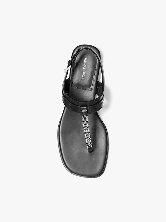 michael kors صندل مارشيا الجلدي المزخرف