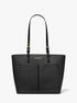 michael kors jet set medium logo pocket tote bag