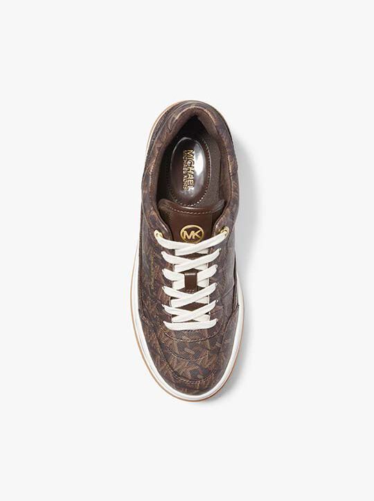 Hayes Empire Signature Logo Platform Sneaker michael kors hayes empire signature logo platform sneaker