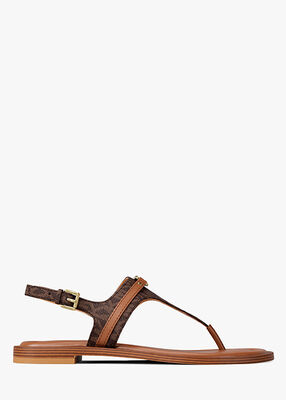 michael kors mandy signature logo sandal