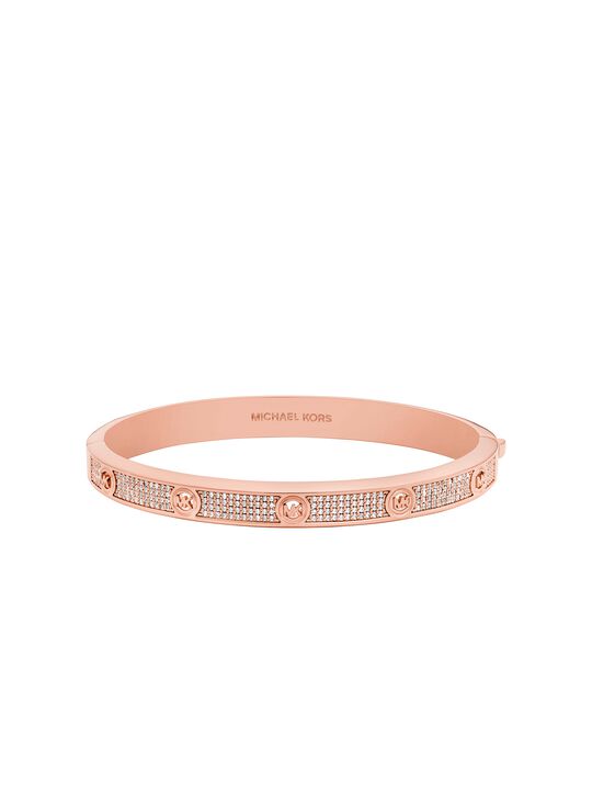 Pavé Logo Stud Bangle michael kors pav logo stud bangle