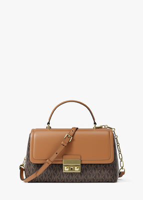 michael kors tribeca extra small signature logo satchel